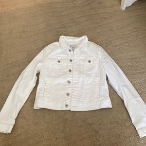 White jean jacket